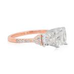 Ring - 18 karaat Roségoud, Witgoud - 2.66ct. tw. Diamant, Sieraden, Tassen en Uiterlijk, Ringen, Nieuw