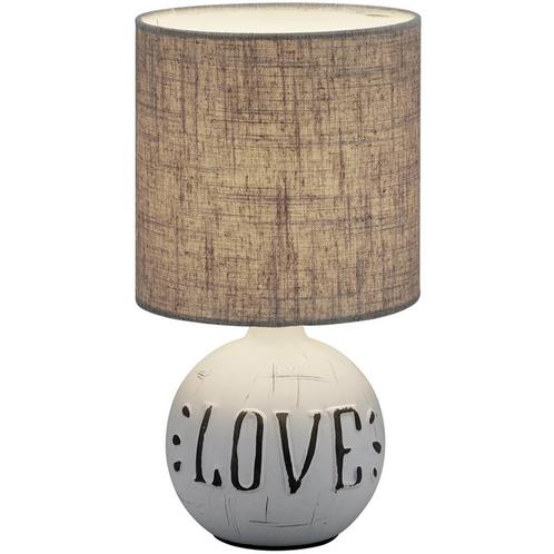 LED Tafellamp - Trion Ernami Love - E14 Fitting - Rond - Mat, Huis en Inrichting, Lampen | Tafellampen, Nieuw, Ophalen of Verzenden