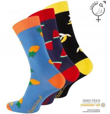 Unisex sokken met fruitprint