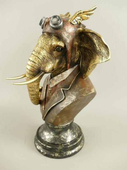S.Buru - Beeld, signed S.BURU-MY ELEPHANT-big statue 1,6kg, Antiek en Kunst, Curiosa en Brocante