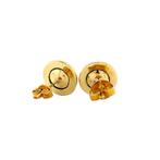 Gouden oorstekers met parel 14 krt, Sieraden, Tassen en Uiterlijk, Oorbellen, Nieuw, Ophalen of Verzenden