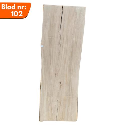 Boomstamblad 102 - Beukenhout 258x87x6cm, Tuin en Terras, Palen, Balken en Planken, Ophalen of Verzenden