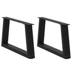 vidaXL Eettafelpoten 2 st V-vormig 70x(30-31,3) cm staal, Verzenden, Nieuw