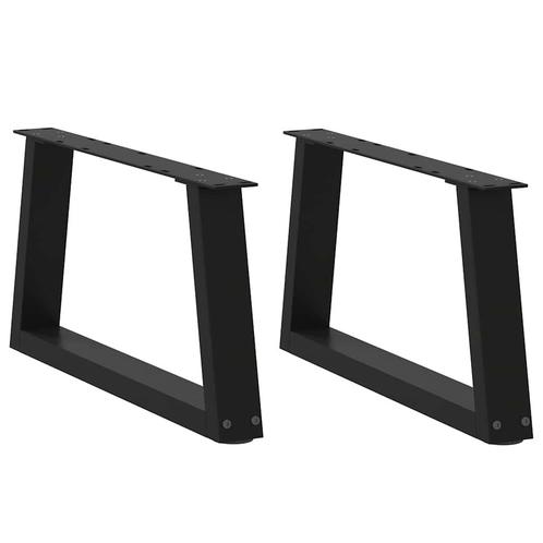 vidaXL Eettafelpoten 2 st V-vormig 70x(30-31,3) cm staal, Huis en Inrichting, Tafelonderdelen, Nieuw, Verzenden