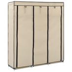vidaXL Kledingkast met vakken en stangen 150x45x175 cm stof, Verzenden, Nieuw