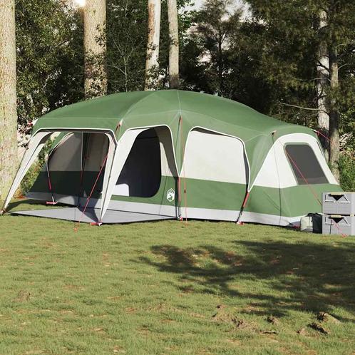 vidaXL Familietent met verandakoepel 9-persoons waterdicht, Caravans en Kamperen, Tenten, Nieuw, tot en met 2, Verzenden