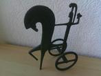 sculptuur, ETRUSKISCH BEELD STRIJDER - 27 cm - Gepatineerd, Antiek en Kunst