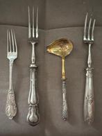 Bestekset (4) - .950 zilver, Antiek en Kunst, Antiek | Goud en Zilver