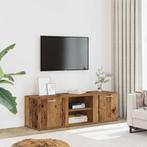 vidaXL Tv-meubel 120x34x37 cm bewerkt hout oud houtkleurig, Verzenden, Nieuw, Overige houtsoorten