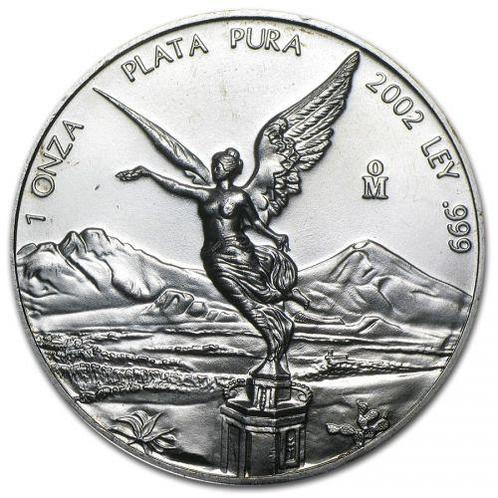 Mexican Libertad 1 oz 2002, Postzegels en Munten, Munten | Amerika, Zuid-Amerika, Losse munt, Zilver, Verzenden