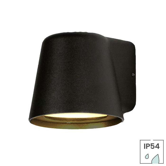 Buitenlamp Monaco | GU10 fitting | IP54 | Mat zwart, Tuin en Terras, Buitenverlichting, Wandlamp, Nieuw, Minder dan 50 watt, Netvoeding