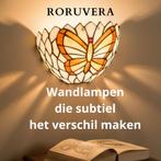 Tiffany wandlamp | zacht sfeerlicht van glas-in-lood, Verzenden, Nieuw, Glas, Tiffany - van klassiek tot art deco