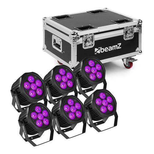 BeamZ Pro WBP612IP Accu Spot set van 6x WBP612IP in FCBP6, Muziek en Instrumenten, Licht en Laser, Verzenden