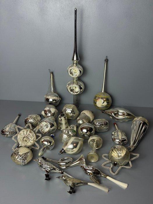 Kerstdecoratie (26) - Vintage en antieke zilveren Glazen, Diversen, Kerst