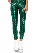 Groene Zeemeermin legging met schubben look, Ophalen of Verzenden, Nieuw