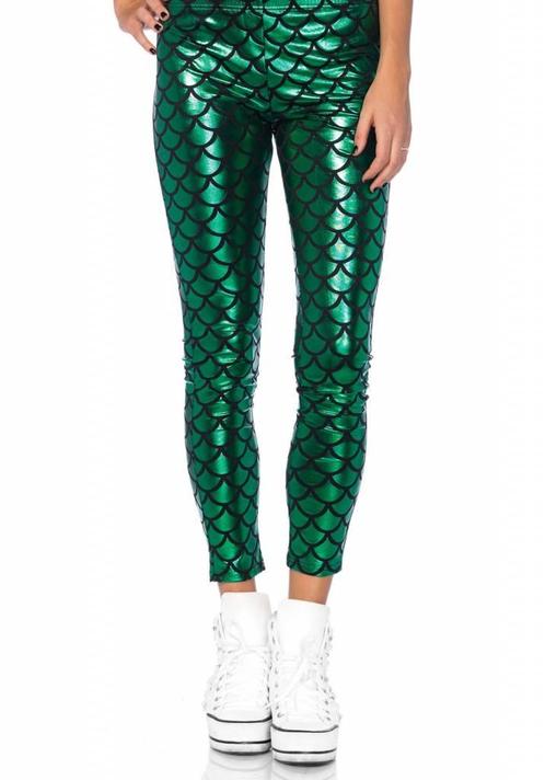 Groene Zeemeermin legging met schubben look, Kleding | Dames, Carnavalskleding en Feestkleding, Nieuw, Ophalen of Verzenden