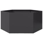 Plantenbak Zeshoek Staal Zwart - Retourdeal - 35% Korting, 100 cm of meer, Nieuw, Ophalen of Verzenden, Metaal
