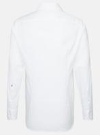 2dekans | Seidensticker Fine Structure Business Kent, Kleding | Heren, Overhemden, Ophalen of Verzenden, Zo goed als nieuw, Wit
