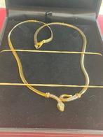 Ketting met hanger - 18 karaat Geel goud - 0.18ct. tw.