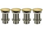 Veiling - 4x Beaux wastafelplug 1 1/4 lange schacht Lilas b, Doe-het-zelf en Verbouw, Sanitair, Nieuw