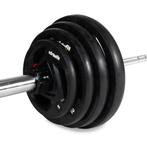 VirtuFit Olympische Rubberen Halterset - 120 kg, Sport en Fitness, Fitnessmaterialen, Verzenden, Nieuw, Halterset