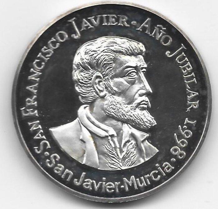 Spanje. Silver Medal 1998 San Francisco Javier, 2 Oz (.999), Postzegels en Munten, Munten | Europa | Niet-Euromunten