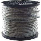 Staalkabel 6 mm 50 meter op katrol, Verzenden, Nieuw
