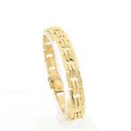 **Gereserveerd**Gouden fantasieschakel armband | 18,5 cm, Sieraden, Tassen en Uiterlijk, Armbanden, Ophalen of Verzenden, Gebruikt