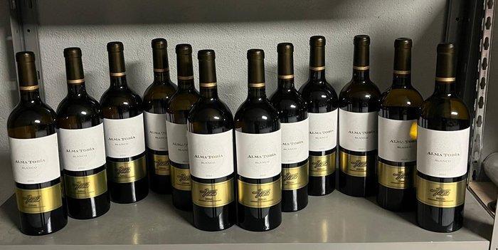 2021 Bodegas Tobía, Alma Tobía Blanco - Rioja - 12 Flessen, Verzamelen, Wijnen