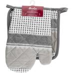 Miss Lucy Grid ovenhandschoen en pan lap set van 2 stuks 18, Huis en Inrichting, Ophalen of Verzenden, Nieuw