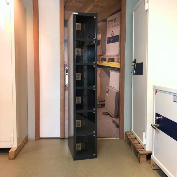 Lockerkast Palermo met 6 vakken transparant, Huis en Inrichting, Brandblussers en Brandkasten, Nieuw, Verzenden