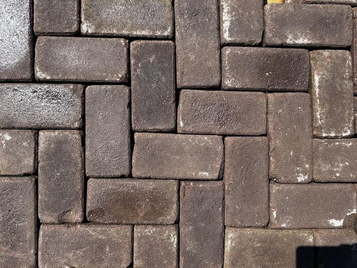 Oude gebakken Keiformaten Bruin Loerbeek (op pallets), Tuin en Terras, Tegels en Klinkers, Keramiek, Ophalen of Verzenden