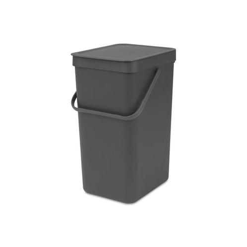 Brabantia afvalemmer Sort & Go 16 ltr - grijs, Huis en Inrichting, Woonaccessoires | Prullenbakken, Nieuw, Verzenden