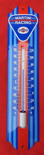 Emaille plaat - Metaal met geëmailleerde thermometer van