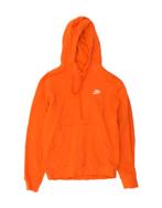 NIKE Womens Oversized Hoodie Jumper UK 6 XS Orange Cotton, Kleding | Dames, Truien en Vesten, Verzenden, Nieuw