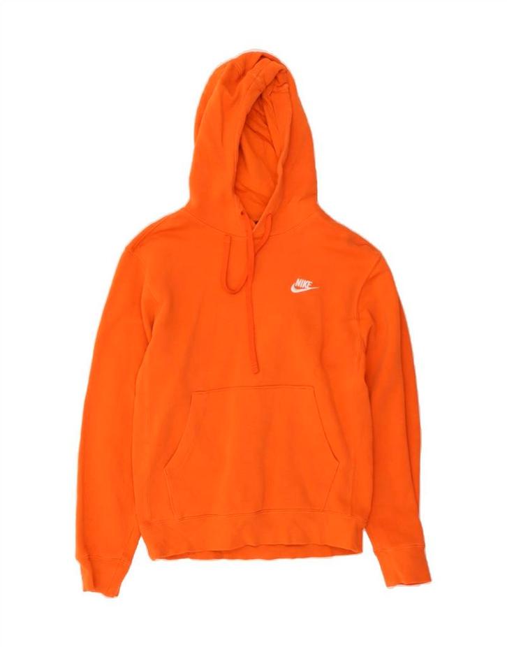 NIKE Womens Oversized Hoodie Jumper UK 6 XS Orange Cotton, Kleding | Dames, Truien en Vesten, Verzenden