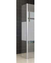 Zijwand + hoekprof 10mm NANO gedeeltelijk matglas, Doe-het-zelf en Verbouw, Sanitair, Nieuw, Verzenden