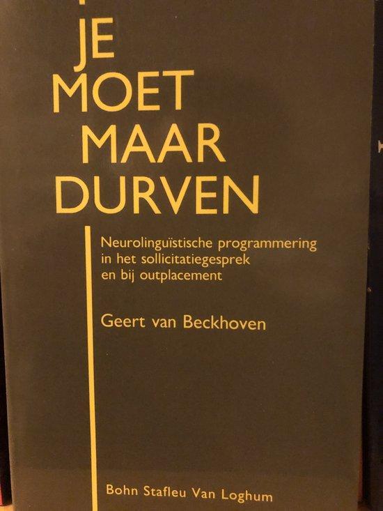 JE MOET MAAR DURVEN 9789036800853 Beckhoven, Boeken, Studieboeken en Cursussen, Gelezen, Verzenden