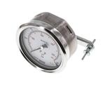 0...60 Bar (0..870 psi) Paneelmontage Manometer Staal/Brons, Verzenden, Nieuw