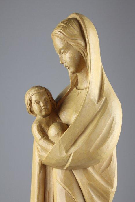 Val Gardena - Snijwerk, Wondermooie Maria met Kind - 45 cm -, Antiek en Kunst, Kunst | Niet-Westerse kunst