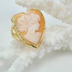 Zilver, Verguld - Ring - CAMMEO met de hand gegraveerd, Antiek en Kunst