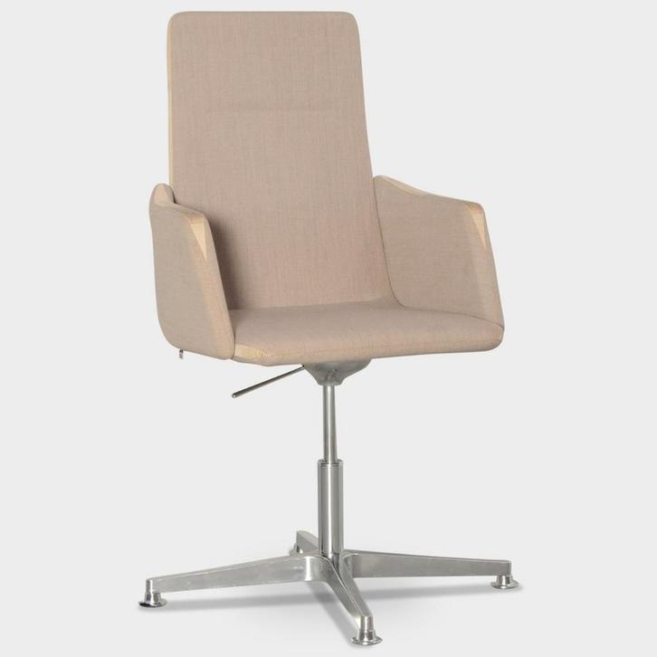 LD Seating Harmony 832-RA-PRA designvergaderstoel - Taupe, Huis en Inrichting, Stoelen, Ophalen of Verzenden