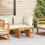 vidaXL Tuin Bijzettafel 50x32,5x35 cm Massief Teakhout, Tuin en Terras, Verzenden, Nieuw