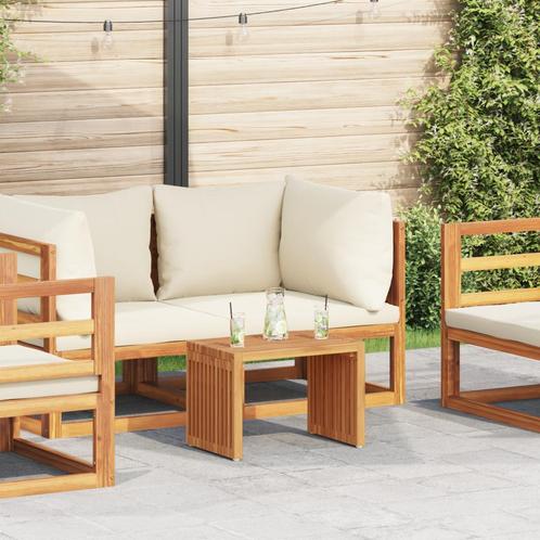 vidaXL Tuin Bijzettafel 50x32,5x35 cm Massief Teakhout, Tuin en Terras, Tuintafels, Nieuw, Verzenden