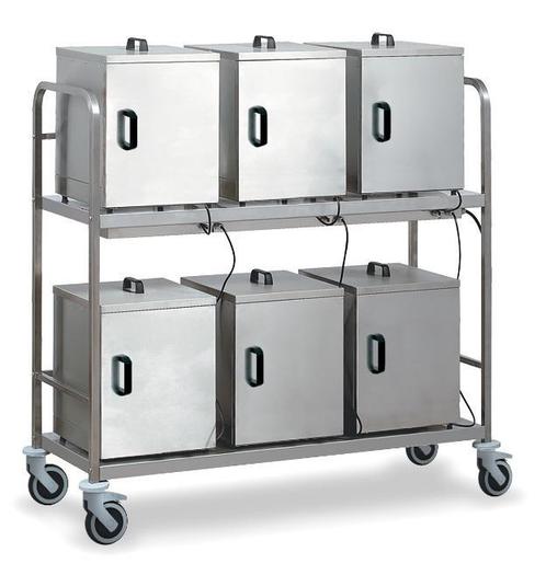 Trolley Pleiadi C voor 6 thermoboxen | RVS, Zakelijke goederen, Horeca | Keukenapparatuur, Nieuw in verpakking, Verzenden