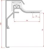 Roval Duplotrim daktrim bovenprofiel 100mm, Doe-het-zelf en Verbouw, Dakpannen en Dakbedekking, Ophalen of Verzenden, Nieuw