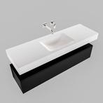 Badkamermeubel AQS Ibiza 150 cm Solid Surface Mat Zwart, Ophalen of Verzenden, Nieuw