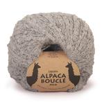 DROPS Alpaca Bouclé Mix - 5110 lichtgrijs - Wol Garen, Ophalen of Verzenden, Nieuw