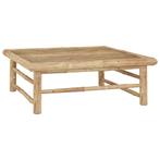 vidaXL Tuintafel 65x65x30 cm bamboe, Verzenden, Nieuw, Hout