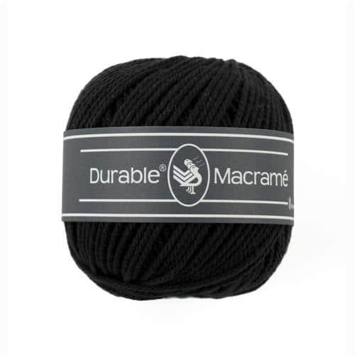 Durable Macramé - 325 Black, Hobby en Vrije tijd, Breien en Haken, Nieuw, Verzenden